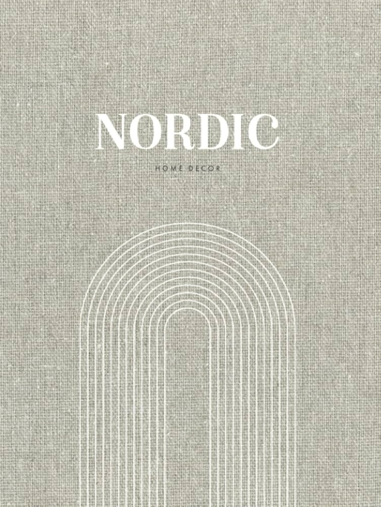 Nordic Home Decor - The Hard Cover Coffee Table Display Book | Faux Neutral Linen Accent with Rea... | Amazon (US)
