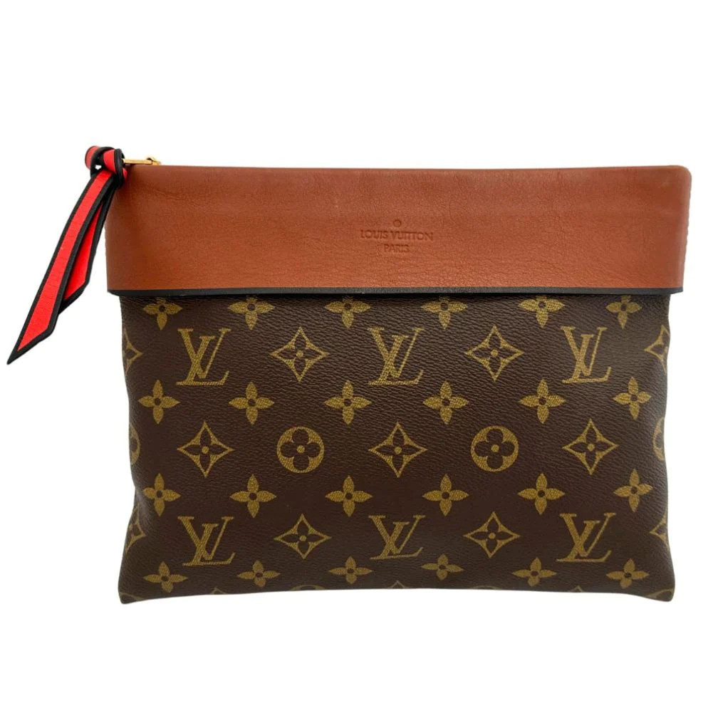 Louis Vuitton Tuileries Canvas Clutch Bag (Pre-Owned) | Shop Simon