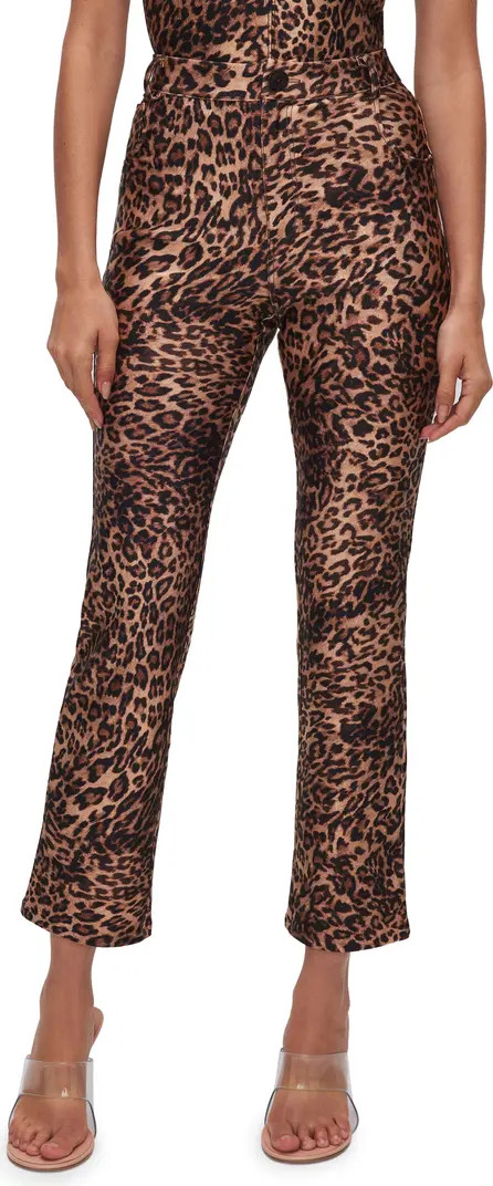 Compression Shine Straight Leg Crop Pants | Nordstrom