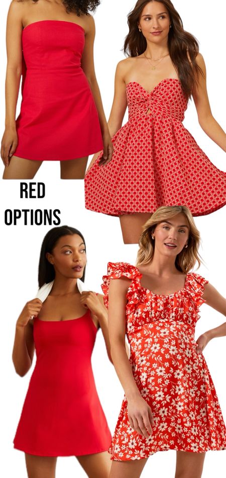 Red options 

#LTKSeasonal #LTKStyleTip #LTKParties