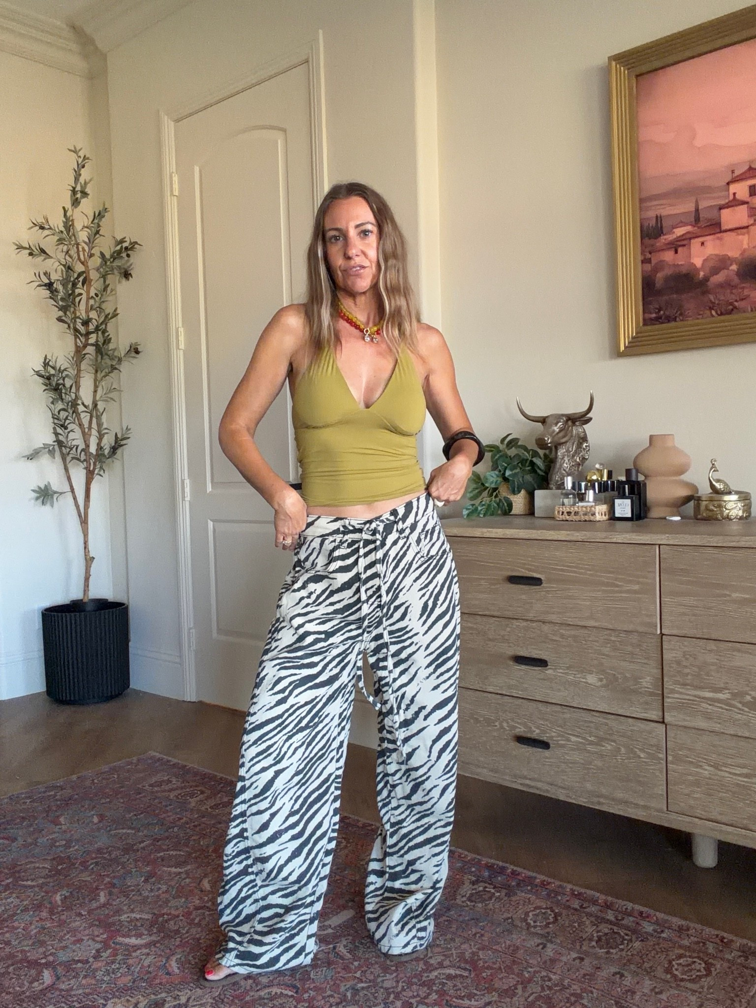 Viral zebra pants outfit
Zara look for less
Amazon outfit idea
Pants size small
Top size xs

#LTKootd #LTKgrwm #LTKSaleAlert