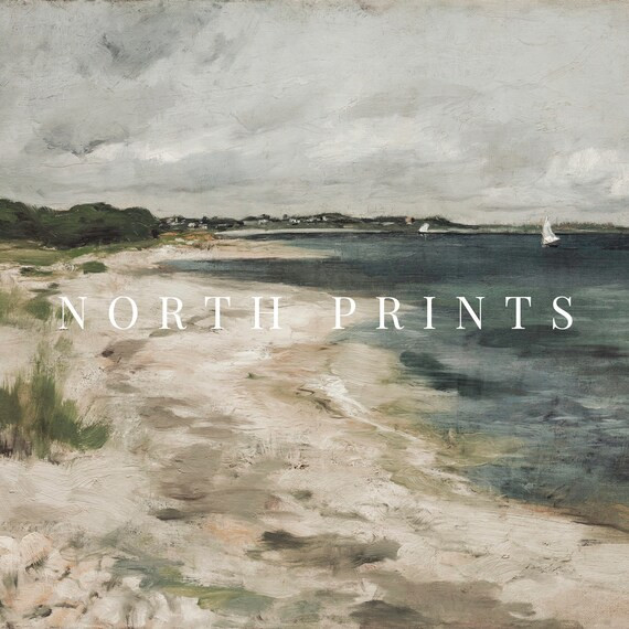 Samsung Frame TV Art  Vintage Coastal Rustic Painting Art | Etsy | Etsy (US)