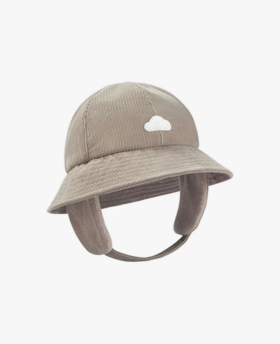 Thin Corduroy Bucket Hat - Oat | Petite Revery