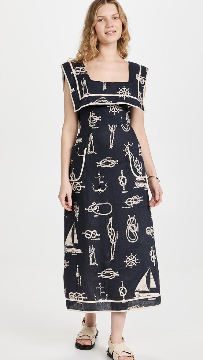 Sea Queen Sailor Midi Dress | Shopbop