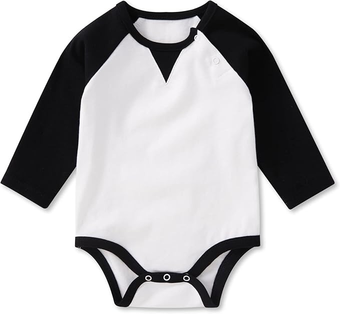 pureborn Baby Boys Girls Bodysuits Super Soft Cotton Romper 0-24 Months | Amazon (US)