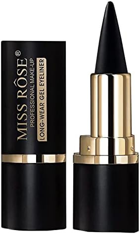MISS ROSE M Black Gel Eyeliner,Cream Eyeliner Tool Smudge Proof Eyeliner Pencil,Matte Black Eye-line | Amazon (US)