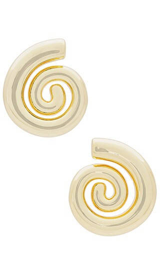 8 Other Reasons Shell Earrings in Metallic Gold. | Revolve Clothing (Global)
