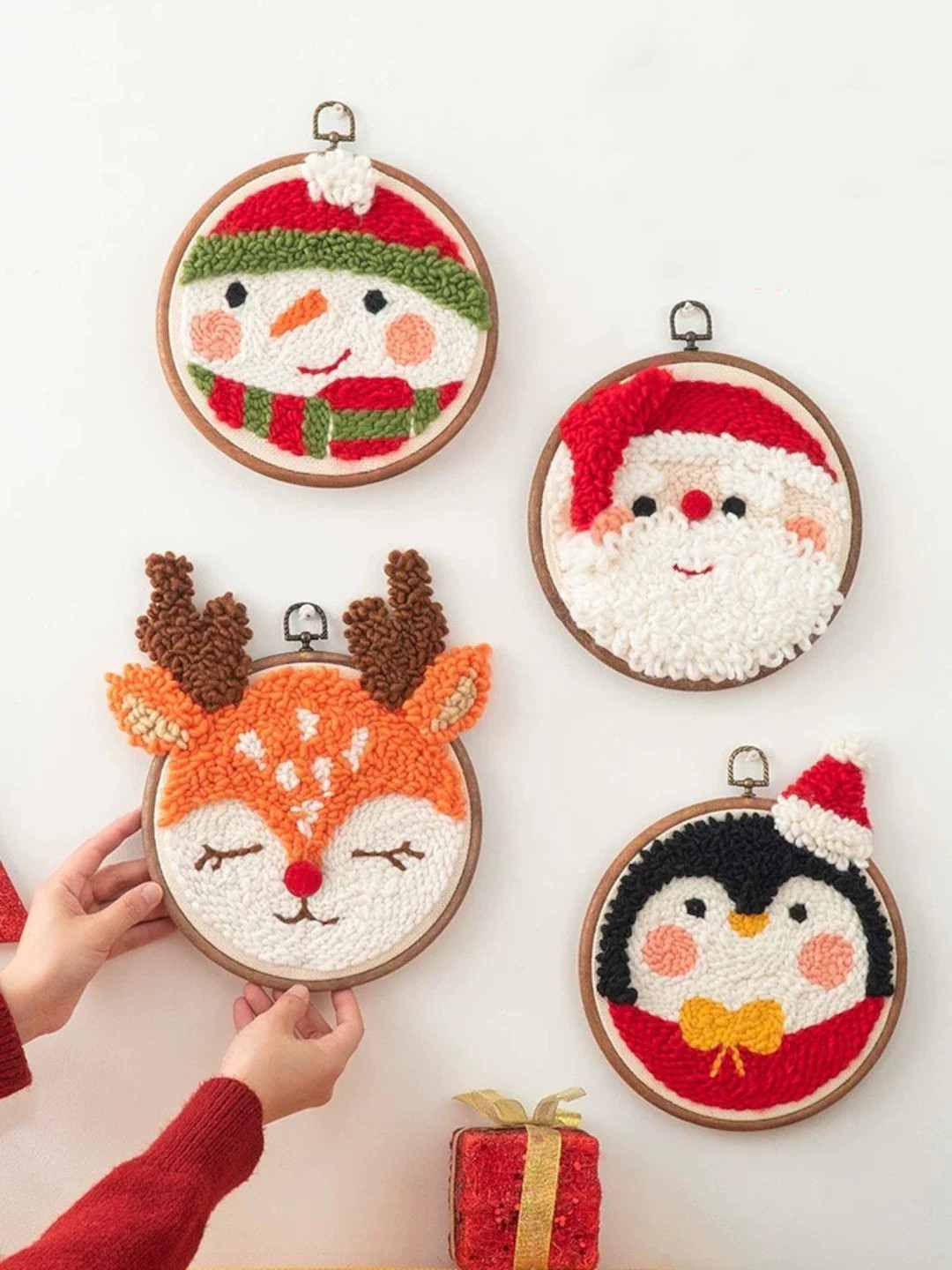 Christmas Punch Needles Start Kit/ Beginner Punch Needle Kit With Adjustable Punch Needle/ Punch ... | Etsy (US)