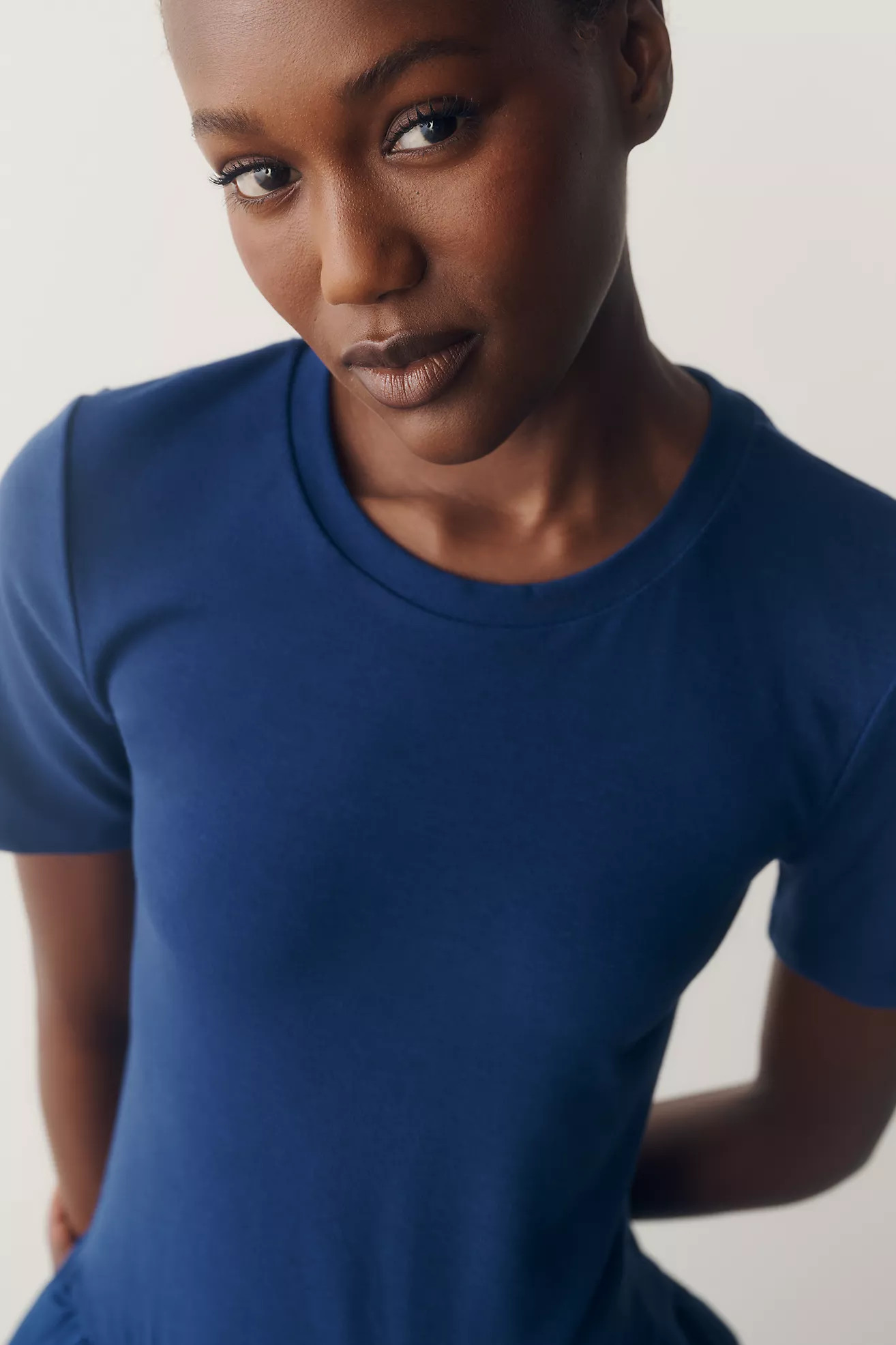 Daily Practice Drop-Waist Bubble Mini Dress | Anthropologie (US)