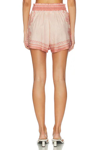 Carly Shorts in Pink Shell Print | Revolve Clothing (Global)