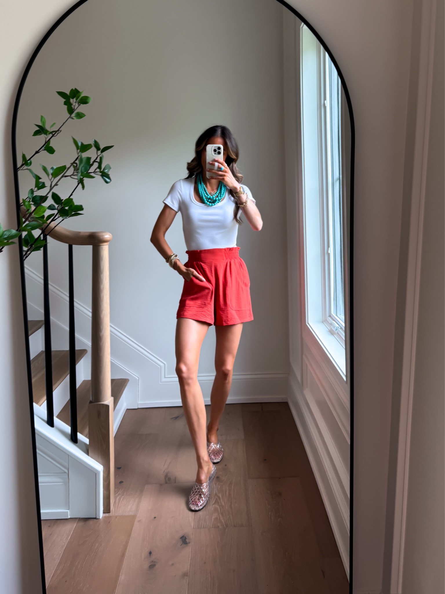 Wearing xsmall top and small shorts

#LTKmomlife #LTKootd #LTKgrwm