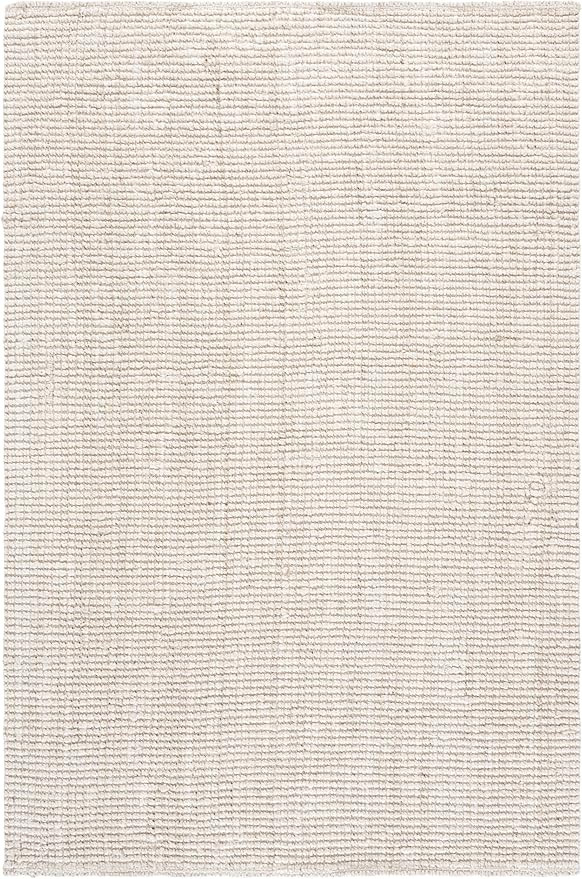 SAFAVIEH Area Rug 6x9 - Natural Fiber Collection - Bleach & Ivory, Handmade Jute & Coir, Farmhous... | Amazon (US)