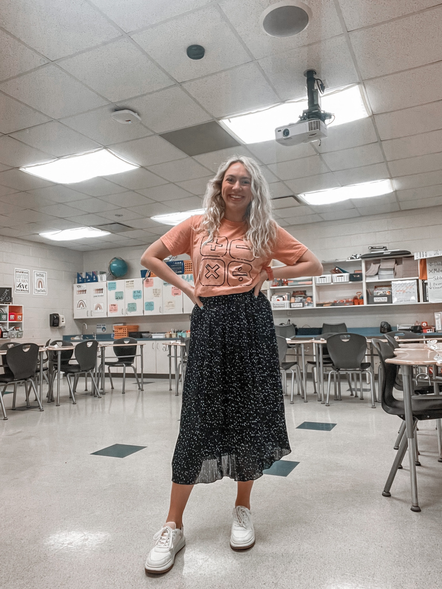 Teacher outfits, spring outfits, spring skirt, maxi skirt, midi skirt, Amazon finds, target finds, math teacher, math t-shirt, teacher shirts, teacher t-shirt 

#LTKunder50 #LTKunder100 #LTKworkwear