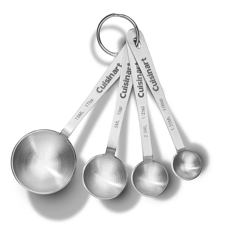 Cuisinart® 4-pc. Stainless Steel Measuring Spoon Set, Gray | Kohl's