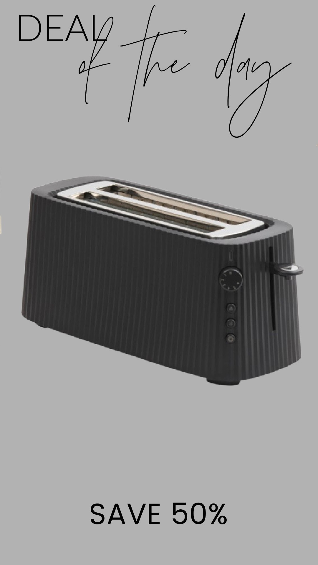 Major deal on this iconic Alessi toaster — 50% off right now. Originally $200, marked down to $99.99. This is a designer kitchen piece you rarely see discounted this much, and once these sell through, they’re gone.

#LTKHome #LTKFindsUnder100 #LTKSaleAlert