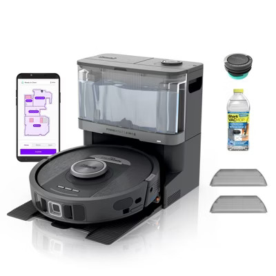 Shark PowerDetect NeverTouch Self-Empty and Self-Refill Robot Vacuum and Mop with Bagless 60-Day Debris Capacity Black - RV2820YE | Target