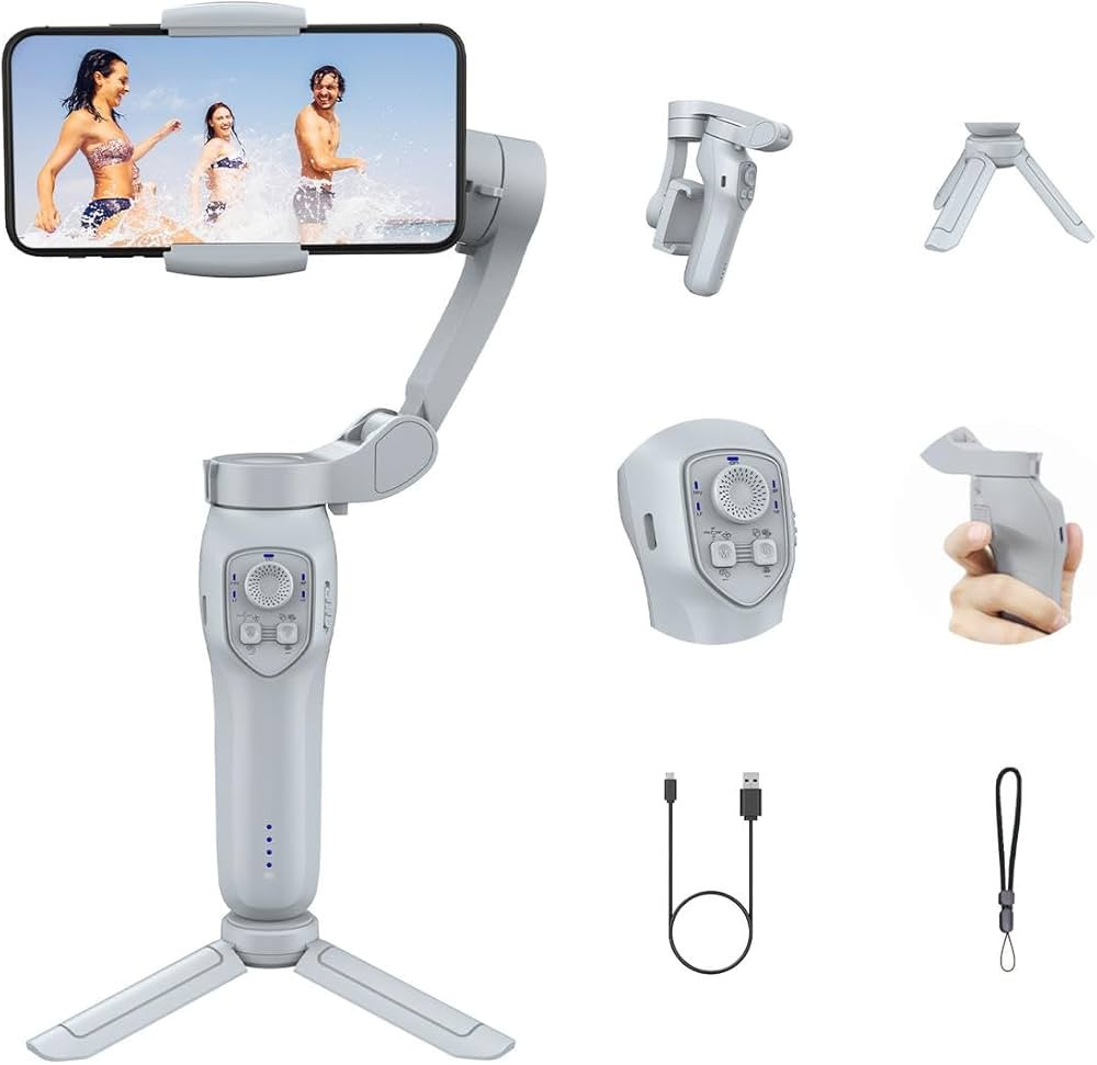 Gimbal stabilizer for Smartphone,3-Axis Phone Gimbal for Android & iPhone 14 Pro Max,Phone Stabil... | Amazon (US)