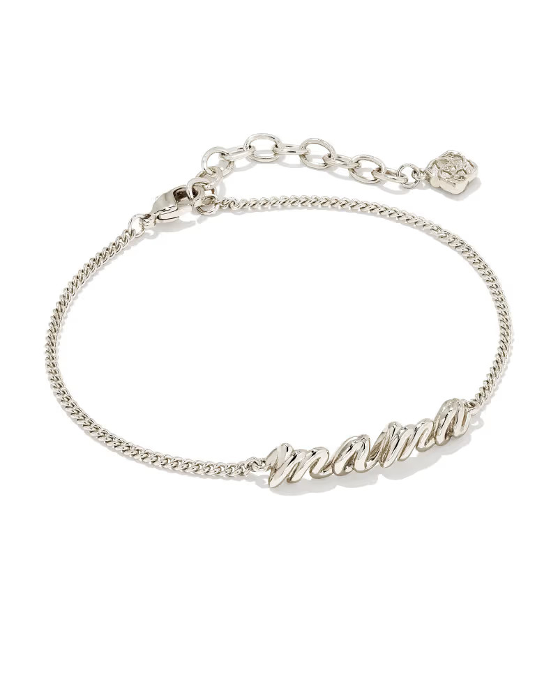 Mama Script Bracelet in Silver | Kendra Scott
