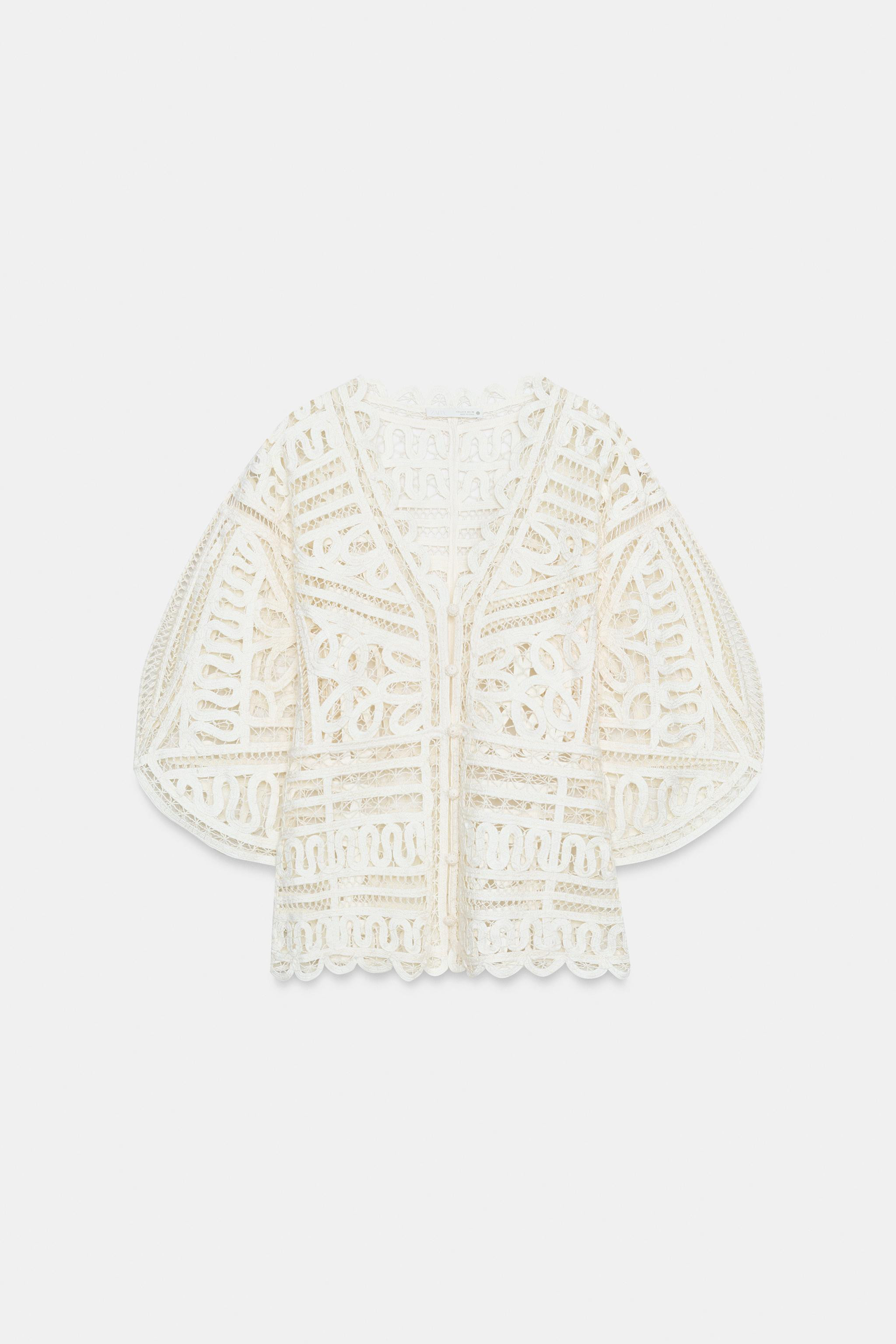 ZW COLLECTION CROCHET TOP | Zara US