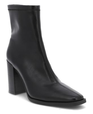 Mia Women's Sidonie Block Heel Booties - Black | Macy's
