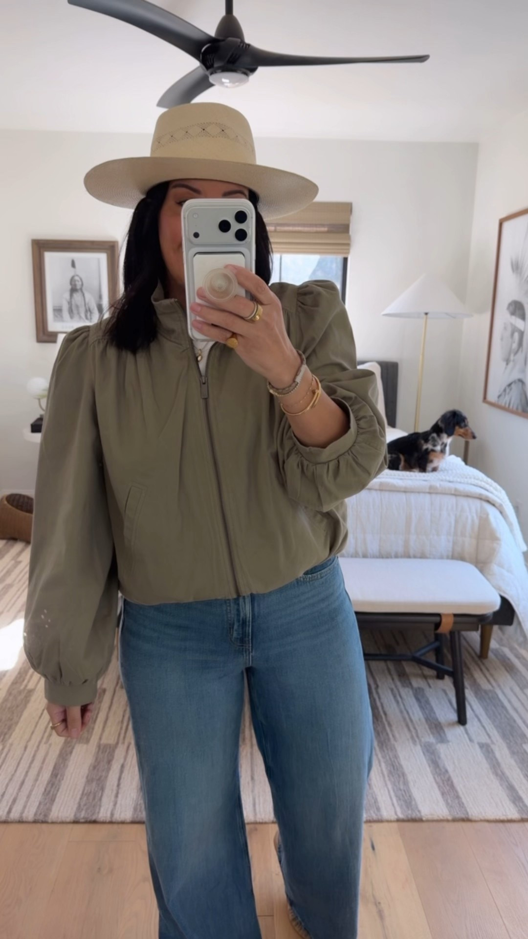 Jacket size large (I could have done a medium), t-shirt size large, jeans size 8 (size down if you are between sizes), shoes fit tts (I’m a 9.5/10 and did a 9.5). 

#LTKWorkwear #LTKSaleAlert #LTKOver40