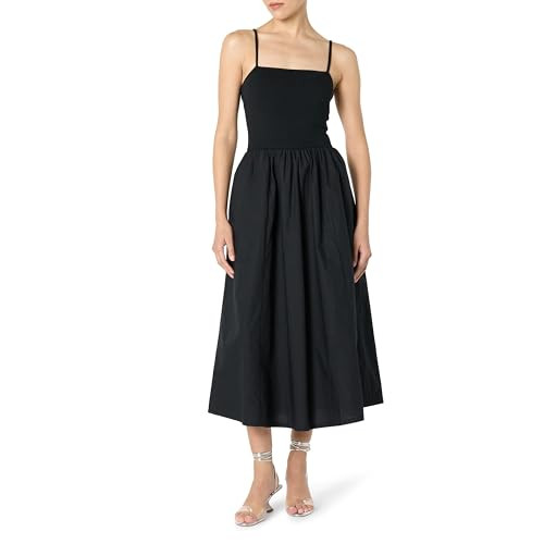 The Drop Womens Robyn Mixed Media Spaghetti Strap Midi Dress | Amazon (US)