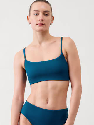 Scoop Pique Bikini Top A-C | Athleta
