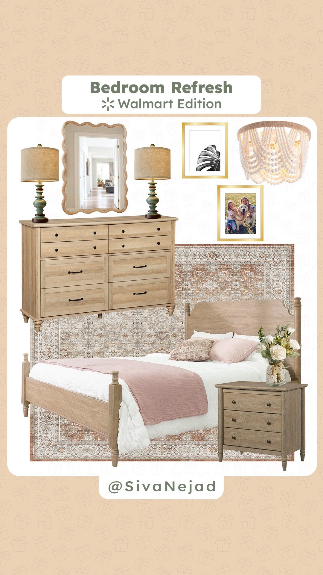 Bedroom refresh on a budget 🤍✨
Everything linked is from Walmart and gave this space the coziest glow-up without breaking the bank 🙌 

#LTKHome #LTKKids