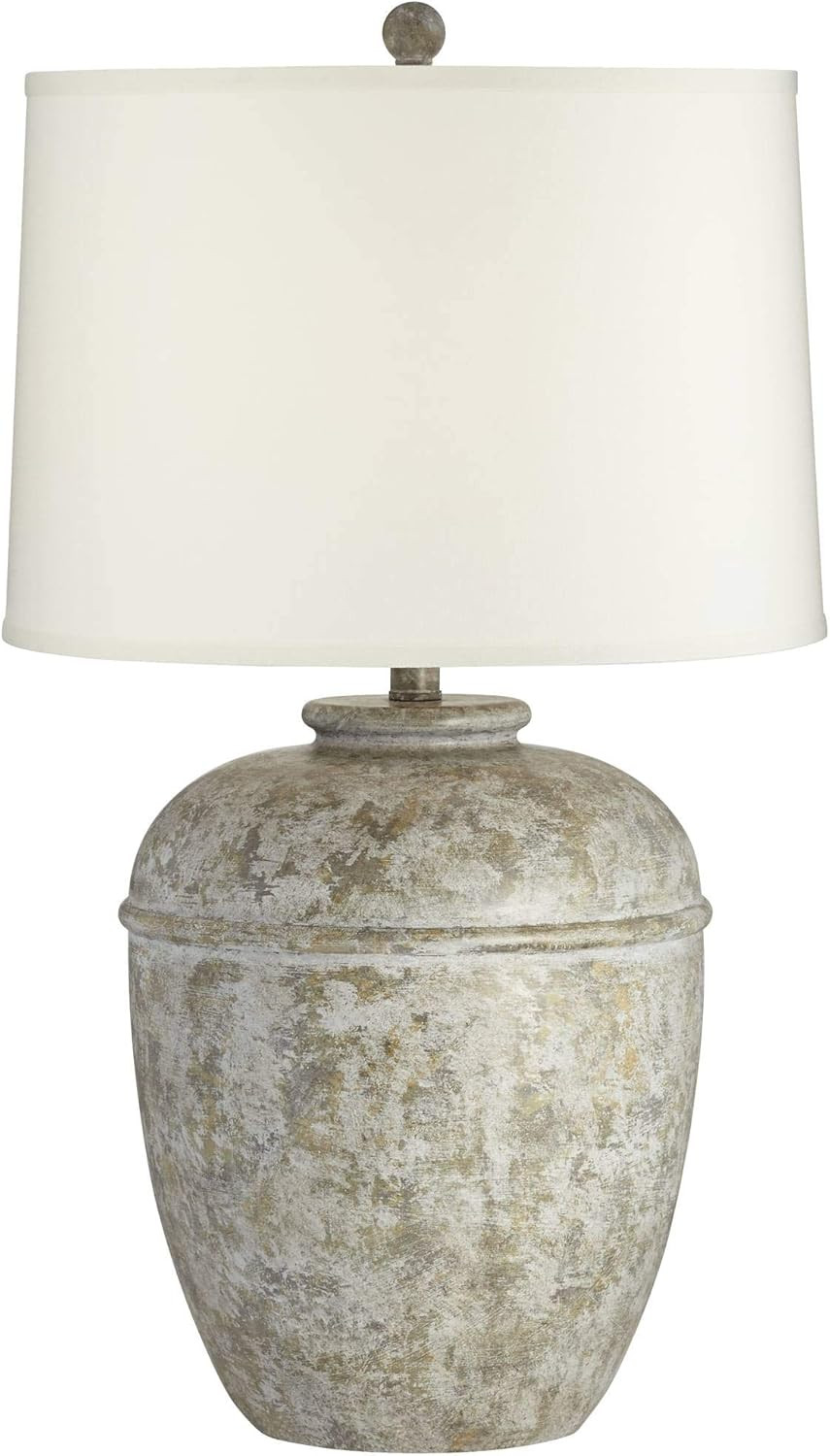 John Timberland Otero Rustic Southwestern Style Table Lamp 27" Tall Gray Faux Mottled Stone Jug C... | Amazon (US)