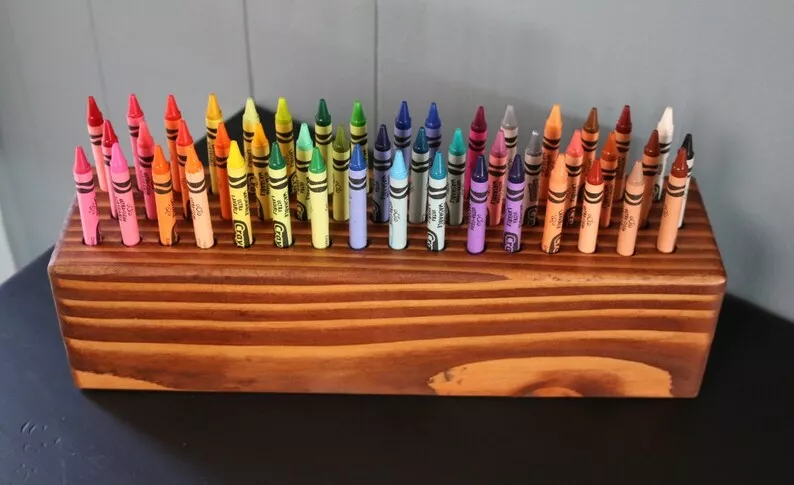 Crayon Holder & Organizer for Crayons and Art Supplies 