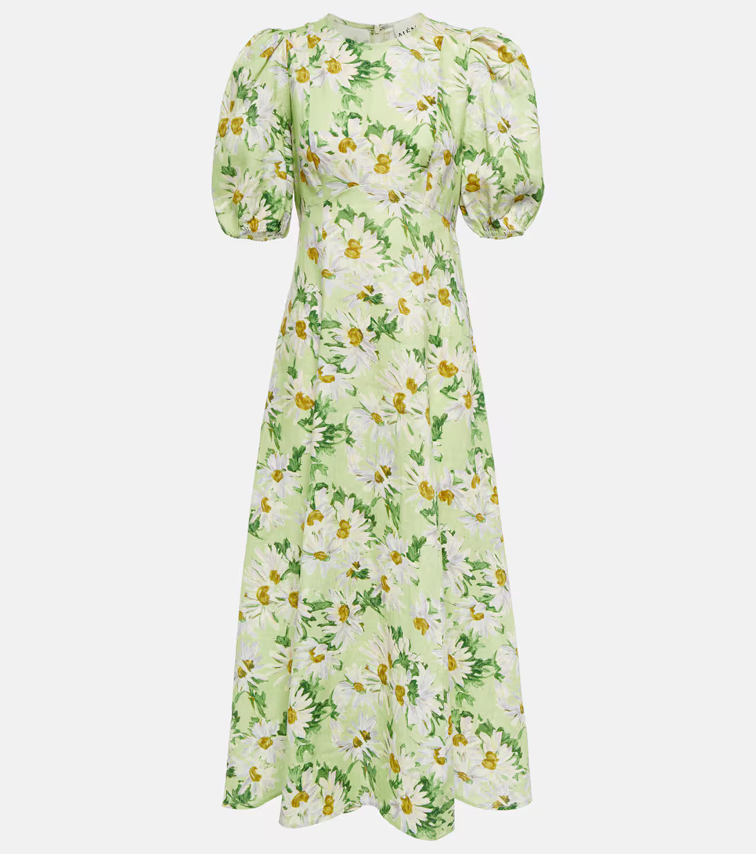 Astra floral linen midi dress | Mytheresa (UK)
