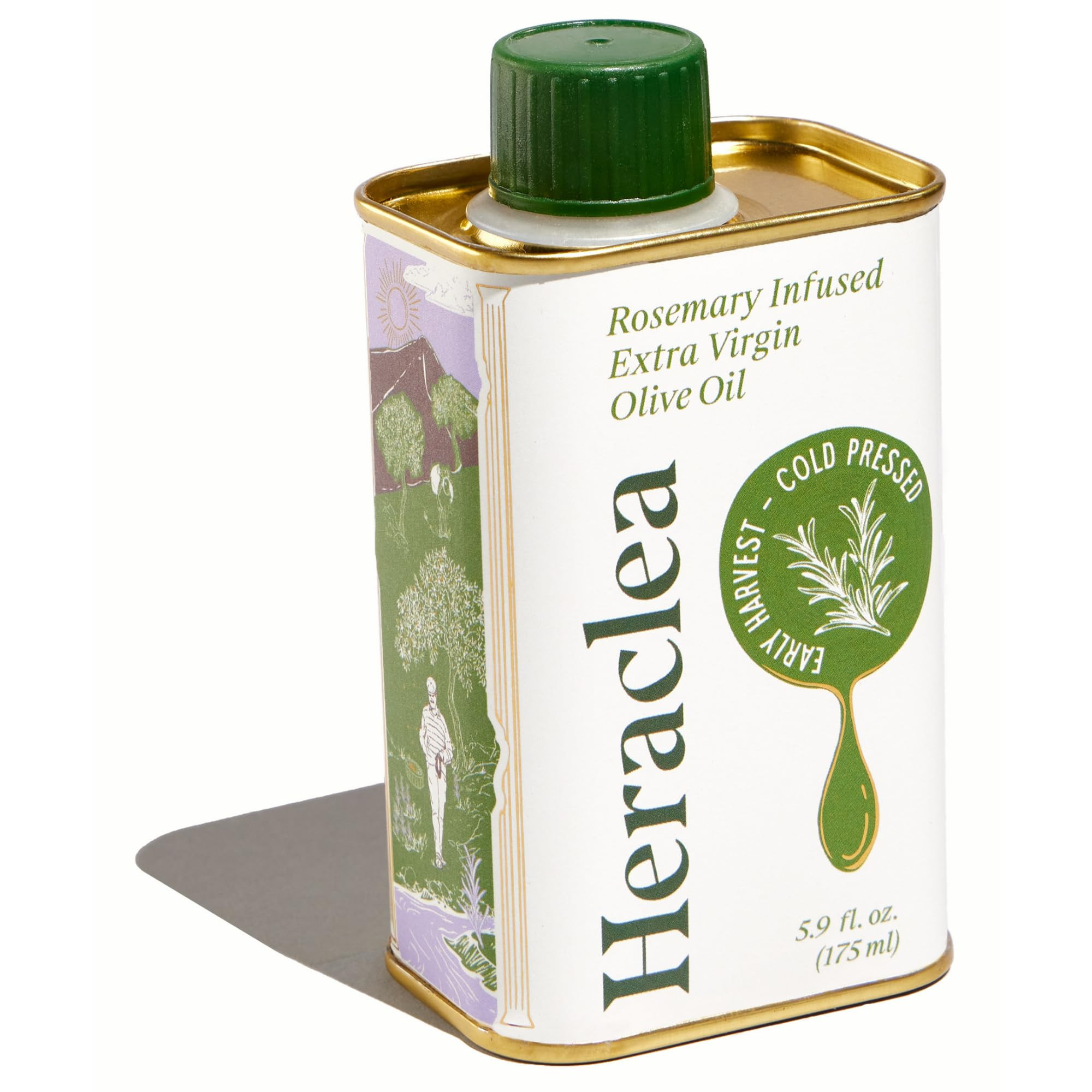 Heraclea Extra Virgin Olive Oil, Rosemary Infused EVOO, Cold Pressed, Polyphenol Rich Olive Oil, ... | Amazon (US)