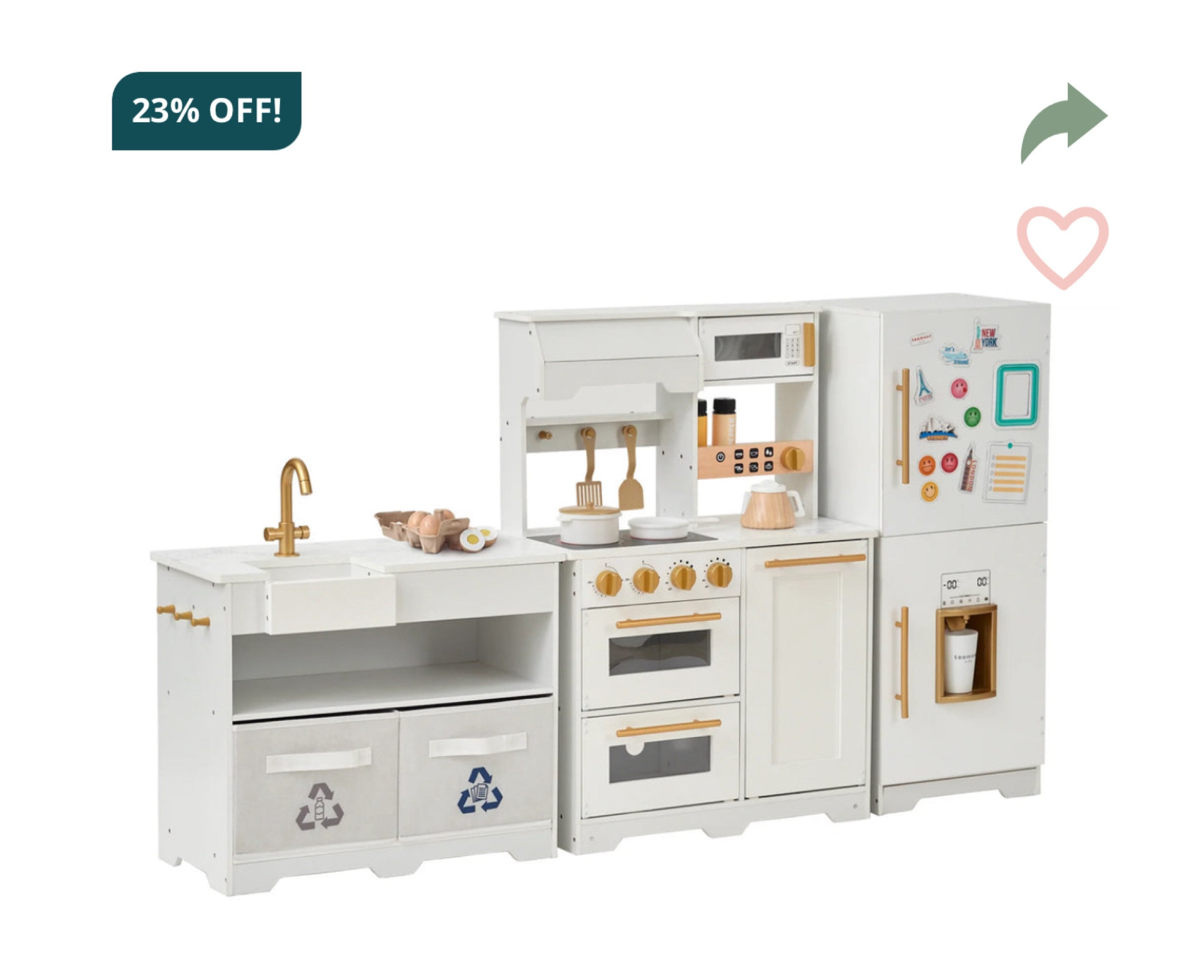 After tons of research, this is the play kitchen I’m going with for Harper! It’s 3 separate pieces so you can configure it to best fit your space and it has more counter space than most others. I found it discounted + an additional 15% off here with code REBEL2024. Hurry, there’s only a few left! 

#LTKCyberWeek 

#LTKKids #LTKSaleAlert