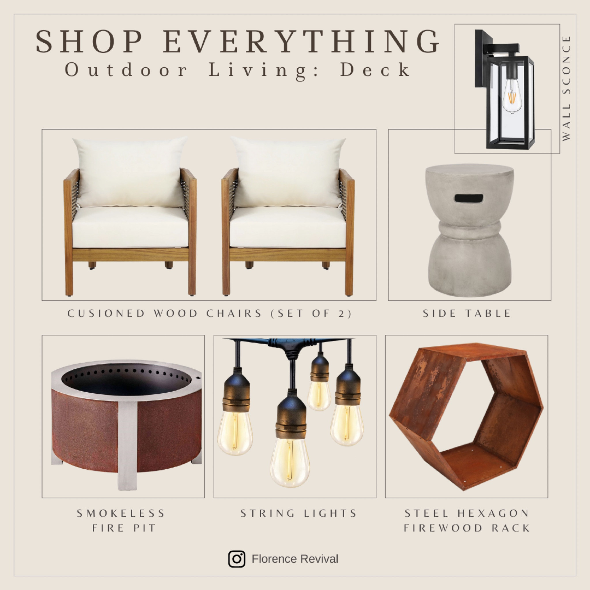 All of the sources from our deck outdoor living space! 

#LTKFind #LTKSeasonal #LTKhome