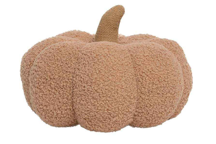 Pearhead Sherpa Pillow, Thanksgiving and Halloween, Modern Fall Home, Soft Fabric and Burlap Stem... | Amazon (US)
