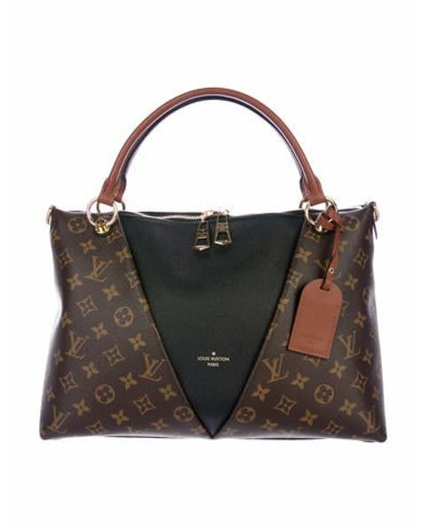 Louis Vuitton 2018 Monogram V Tote MM Brown | The RealReal