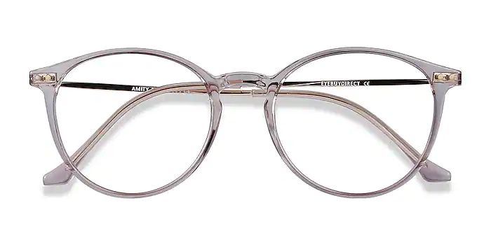 Amity Round Purple Glasses for Women | EyeBuyDirect | EyeBuyDirect.com