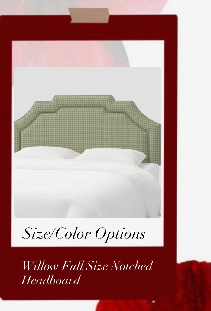 This bedframe-mounted upholstered piece brings a tailored, upscale aesthetic into an affordable price tier. It features a prominent geometric notched top border and cushioned upholstery wrapped over a sturdy pine frame.

#LTKHome