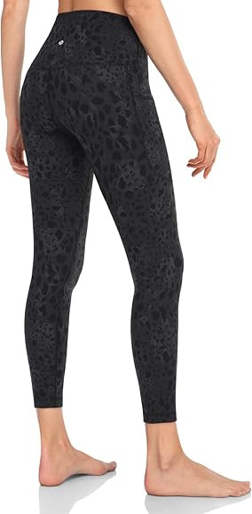 HeyNuts Essential 7/8 Leggings with Side Pockets for Women, High Waisted Compression Workout Yoga... | Amazon (US)