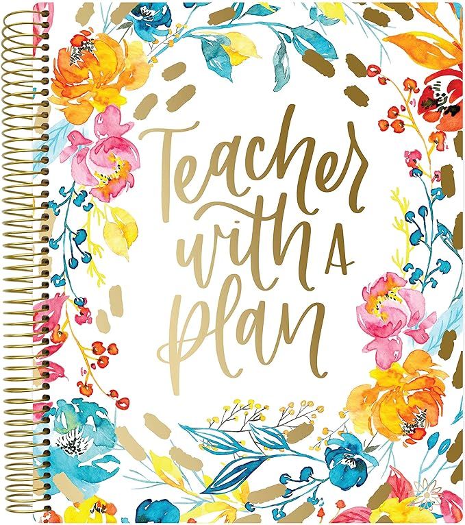 bloom daily planners New Undated Academic Year Teacher Planner & Calendar with Frosted Protective... | Amazon (US)