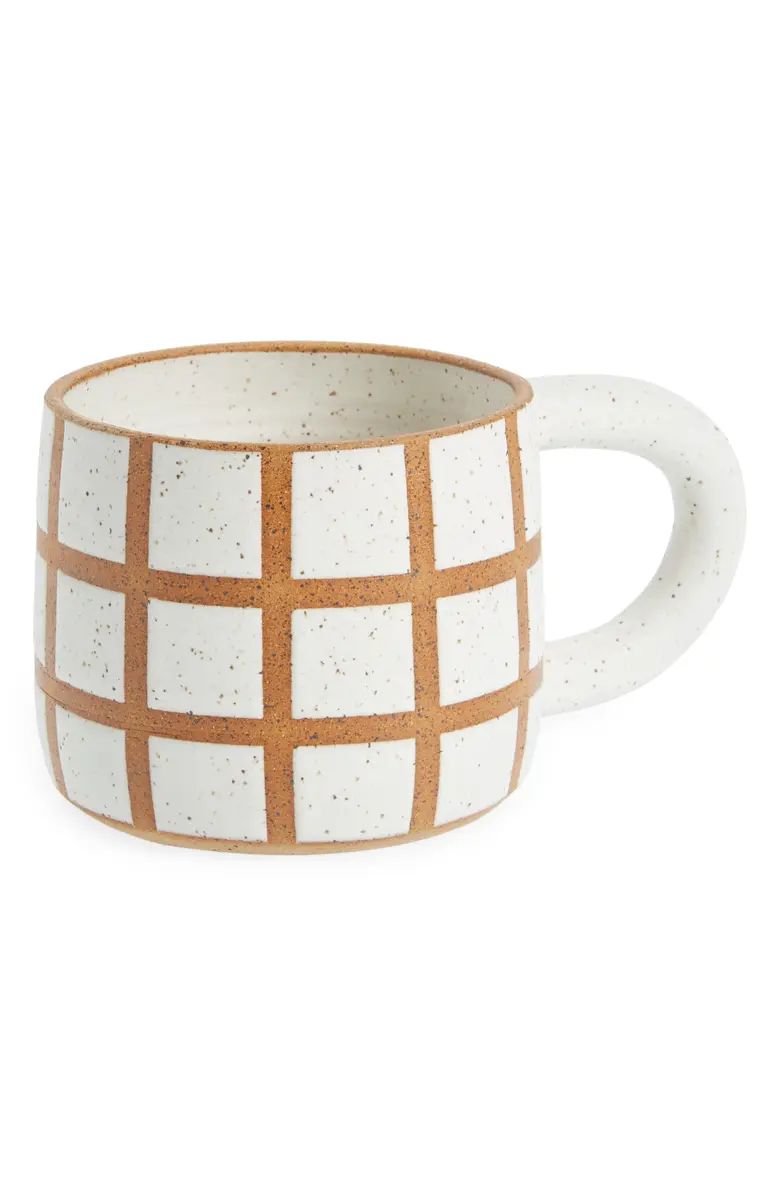 PEPPER STONE CERAMICS Grid Ceramic Mug | Nordstrom | Nordstrom