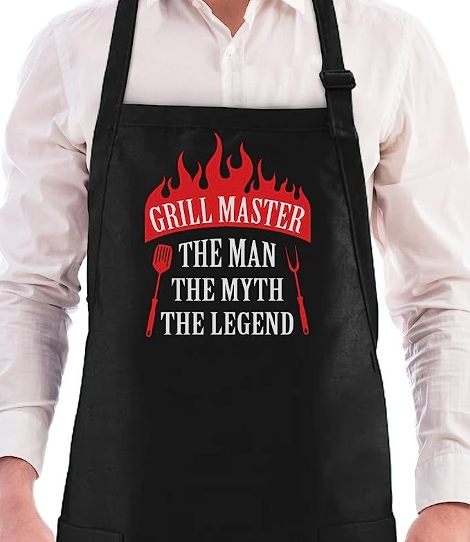 Grill Master The Man The Myth The Legend Father's Day/Birthday Gift Funny BBQ Chef Apron One Size... | Amazon (US)