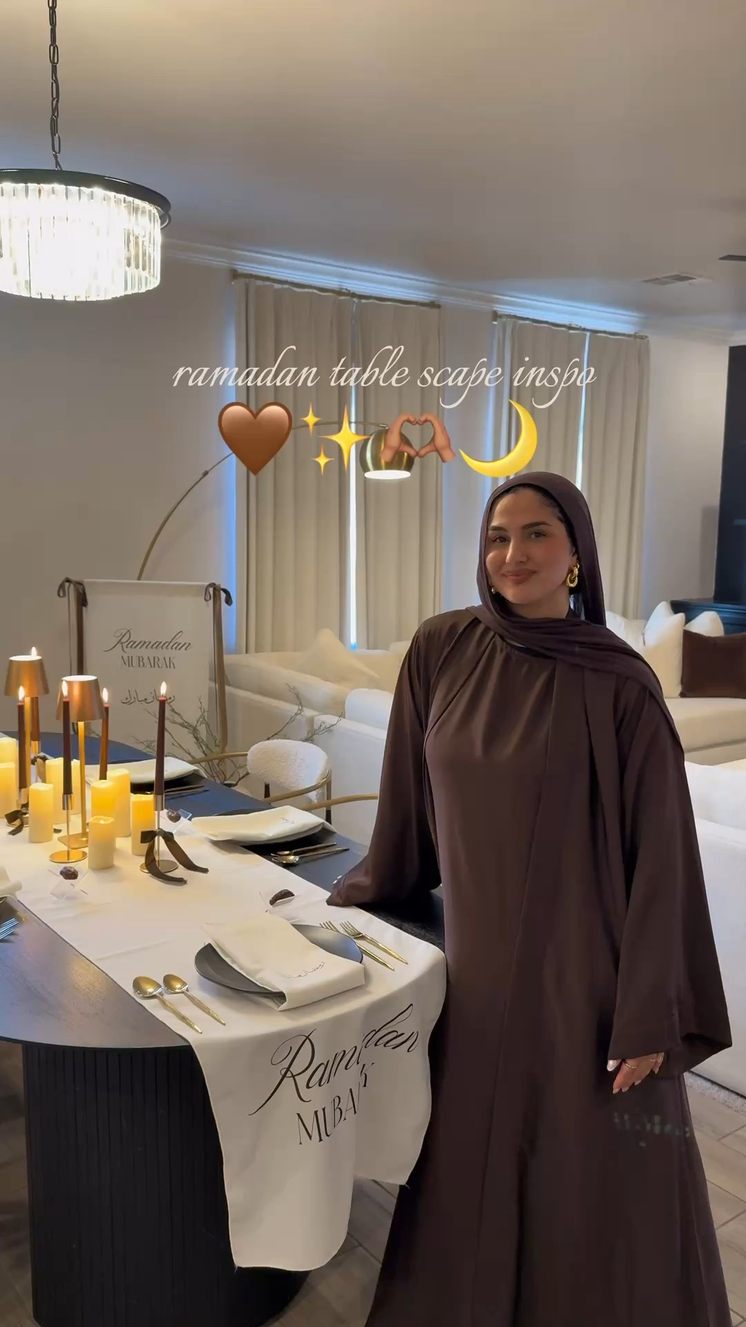 my 2026 Ramadan table scape! A simple and timeless set up🤎✨ 

#LTKSeasonal #LTKHome