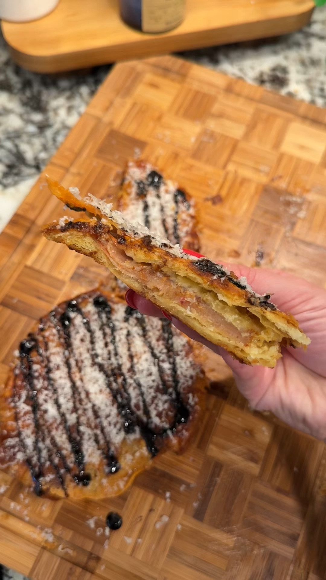 officially obsessed🥐🧀🍖this croissant grilled cheese is what dreams are made of✨

Ingredients:
- 2 croissants
- 3 tbsp melted butter
- Brie cheese
- white cheddar cheese
- @Mercado Famous Jamón
- drizzle balsamic glaze
- freshly grated Parmesan 

#mealinspo #foodie #kitchenessentials #lunchideas

#LTKFamily #LTKHome #LTKFindsUnder50