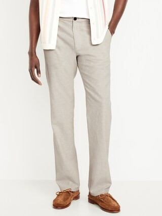 90's Straight Linen-Blend Chino Pants | Old Navy (US)