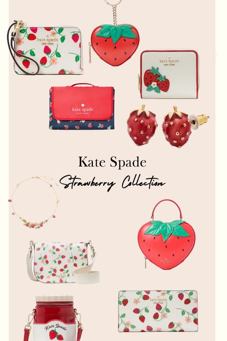 Kate spade dropped the cutest strawberry collection!!! Purses, bags, coin bags, jewelry so many cute things 

#LTKfindsunder100 #LTKU #LTKstyletip
