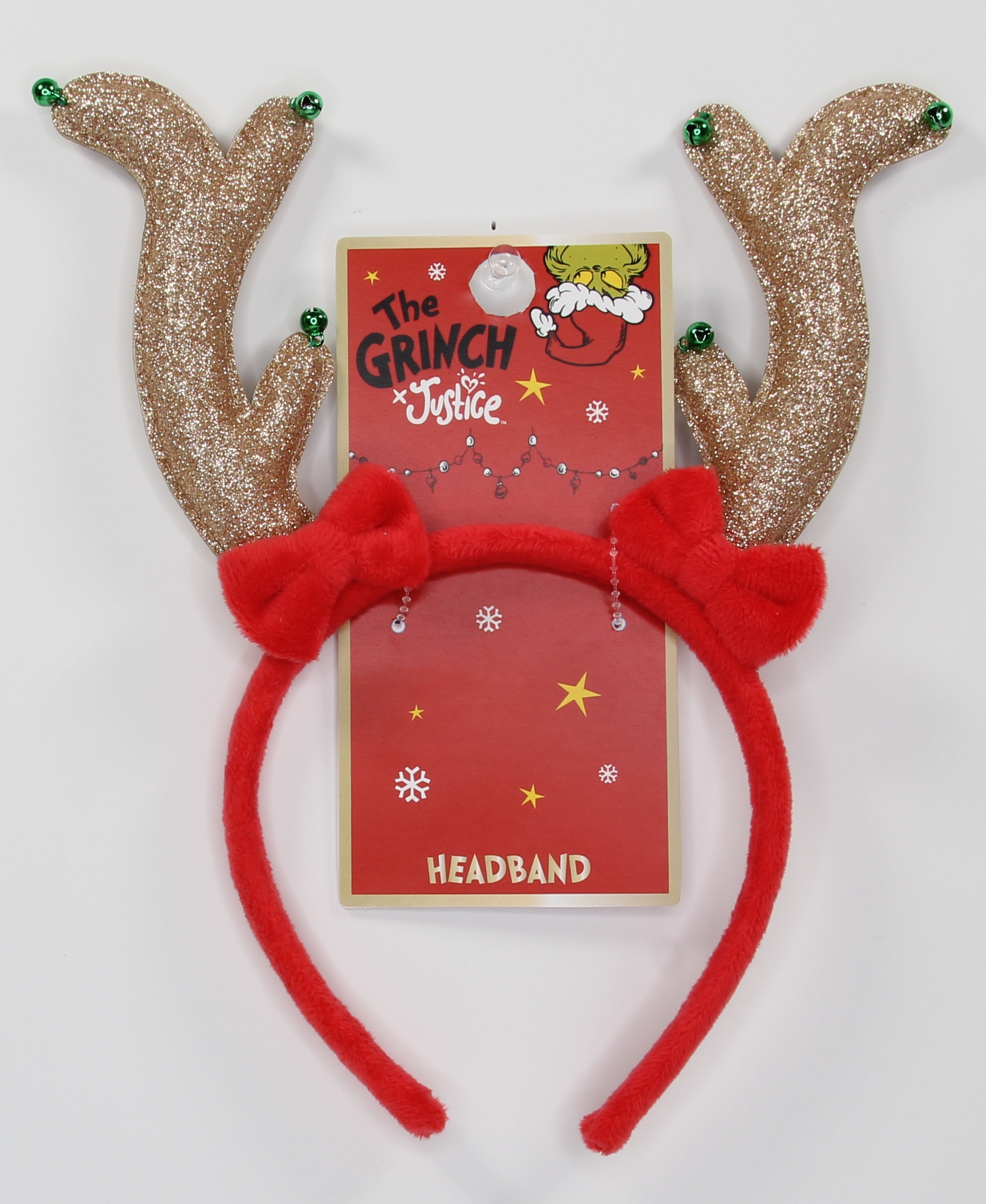 Justice Kids The Grinch Max Reindeer Antler Headband | Walmart (US)