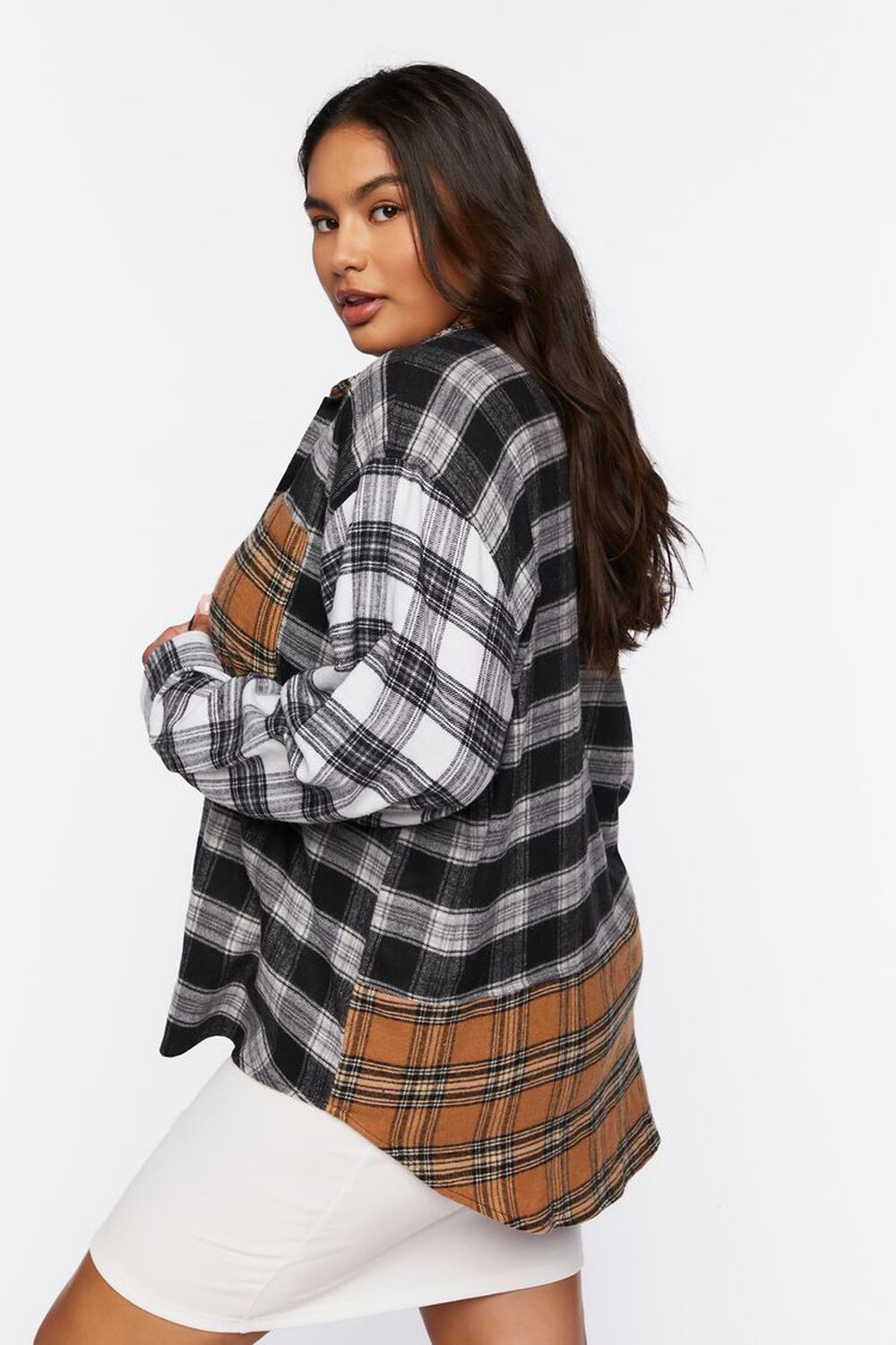 Plus Size Reworked Plaid Shirt | Forever 21 (US)