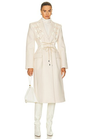 JACQUEMUS Le Manteau Lacciu in Light Beige | FWRD | FWRD 