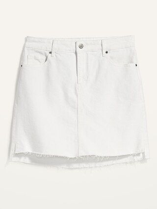 High-Waisted O.G. Straight Cut-Off Jean Mini Skirt for Women | Old Navy (US)
